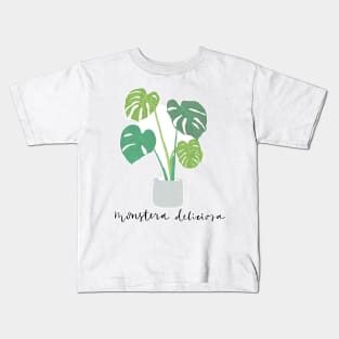 Monstera Deliciosa plant Kids T-Shirt